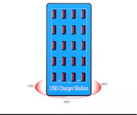 Station de charge USB intelligente 20 ports 100W, adaptateur haute puissance pour téléphones mobiles