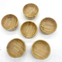 Mini plat en bois de bambou sans danger pour les aliments, idéal pour la Sauce soja, les côtés de Dessert et le trempage, Alternative de plat écologique