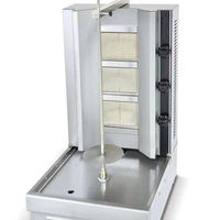 2 Brûleurs potis shawarma Machine Table top bbq grill gaz barbecue professionnel set bbq grill