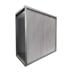 Filtre à air HEPA de type boîte H13 H14, média en fibre de verre, cadre en aluminium, efficacité de 99,95 % pour les salles blanches et les systèmes CVC - Product Image 1