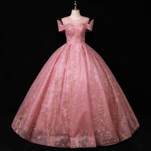 Kraliyet mavi Quinceanera elbiseler tatlı 15 16 dantel aplike balo elbise balo elbise tül maskeli elbisesi 2025 - Product Image 3