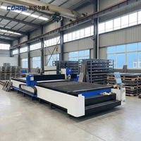 CORAL CRL-12025AD 30000W Machine de découpe laser à fibre numérique IA sur rail au sol, grande capacité, pour métaux lourds, refroidissement par eau