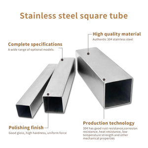 Tubos cuadrados y rectangulares de acero inoxidable de calidad superior personalizables Varias especificaciones según el estándar JIS - Product Image 3