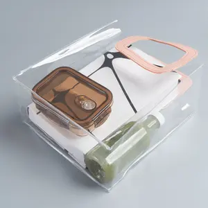 PVC Laser Handbag Transparent Three-dimensional Plastic Bag Illusion Opening Personalized Packaging Gift Bag