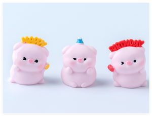 ตุ๊กตาสัตว์น่ารักนำโชคของที่ระลึกงาน<span class=keywords><strong>วัน</strong></span><span class=keywords><strong>เกิด</strong></span>รูปหมูตุ๊กตาปาร์ตี้บ้านสวนของเล่นจำลอง - Product Image 6