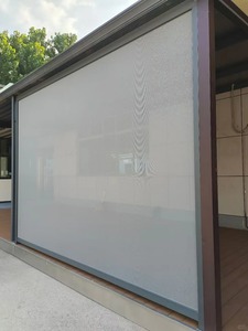 Tenda a Rullo Motorizzata o Manuale per Esterni con Tessuto Parasole, Personalizzabile, per <span class=keywords><strong>Patio</strong></span>, Outlet di Fabbrica Zhuoyi - Product Image 1