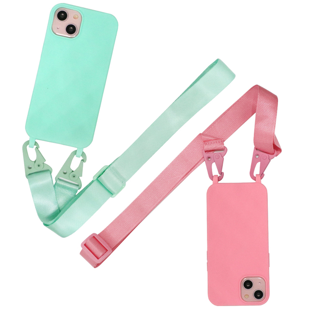 Soft TPU Lanyard Phone case With Strap for Iphone 13, Cord Adjustable Necklace Phone Case  Iphones