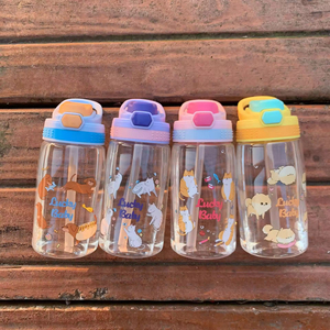 480ml BPA Free Food Grade PC Children's Bottle Cartoon Design Leak-Proof Lid Dishwasher Safe Strap <b>Tea</b> <b>Infuser</b> Outdoor Use - Product Image 6