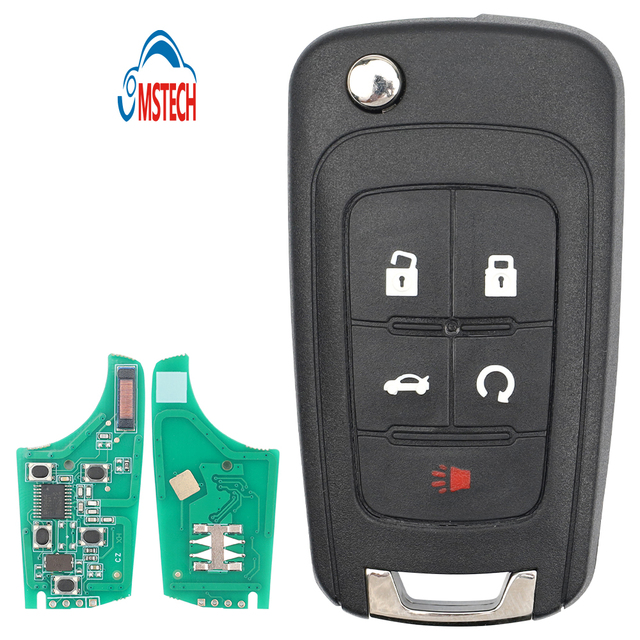 MS 5Buttons 315MHZ FCC OHT01060512 Flip Remote Car Key for Chevrolet Rc Vehicle Remote Control Auto Key Fob Flip Blank Car Key