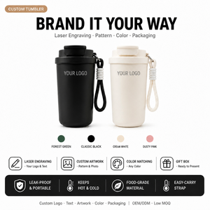 Kingze Tazza Termica da Viaggio in Acciaio Inox 304, 380ml 580ml, Antigoccia con Coperchio Ribaltabile, per Regalo Promozionale o Caffetteria - Product Image 2