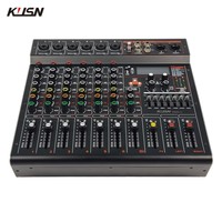 Table de Mixage Audio Professionnelle Amplifiée 2x300W 6 Canaux, Console de Mixage Son Numérique 99 DSP avec Bluetooth USB