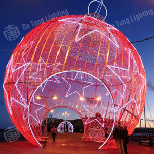 Luces de jardín de bola de arco de Navidad para área escénica e iluminación nocturna de vacaciones - Product Image 4