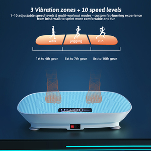 Nueva Plataforma Vibratoria <span class=keywords><strong>Mini</strong></span> Moderna para Ejercicio con Control Remoto Inalámbrico para Quemar Grasa Corporal y Masaje Crazy Fit - Product Image 2
