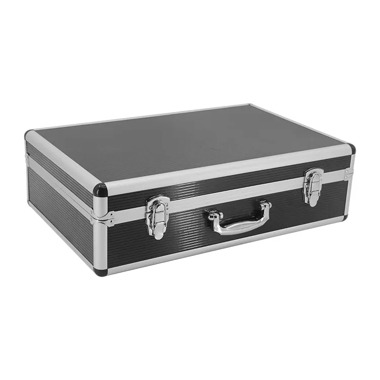 High Quality Aluminium Tool Case Toolbox File Storage Hard Carry Tool Box Hand Gun Locking With Foam