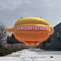 Modèle de dirigeable gonflable décoratif d'événements de défilé personnalisé suspendu ballon gonflable d'hydravion publicitaire suspendu pour les foires