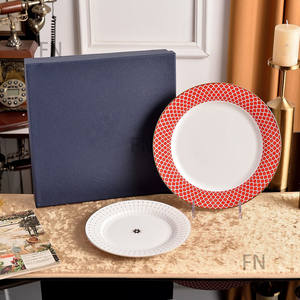 Assiette en céramique pour cuisine occidentale européenne, idéale pour hôtels, restaurants, petit-déjeuner, desserts et steaks - Product Image 3