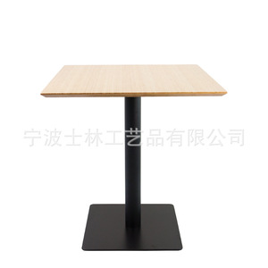 Coffee <b>table</b>, meeting <b>table</b>, casual <b>square</b> <b>table</b>, <b>bar</b> counter, bamboo tabletop, metal base, size and height can all be - Product Image 2