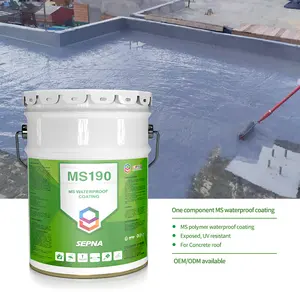 single component roof gray modified silicone waterproof paint for roof basement swimming pool water tank bath