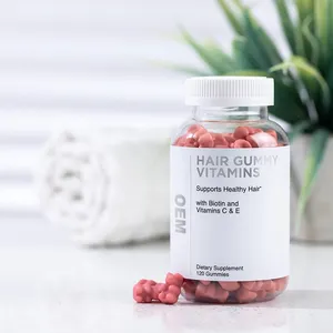 Suplemen Penumbuh Kulit Rambut Putih Kolagen Kustom Vitamin Nutrafol Wanita Biotin Merah Muda Gummies