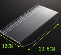 Magasin de détail personnalisé à montage mural présentoirs à chaussures étagère en plastique transparent pour Slatwall