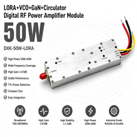 Modul RF DESCBOOST 50W 700-5850MHz Pita Lebar LoRa GaN 47dB Gain Peralatan Komunikasi Nirkabel Jarak Jauh