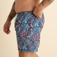 Paisley ajusté Paddle Board 2 en 1 Board Shorts décontracté imprimé léopard hologramme mode luxe élastique Short de bain