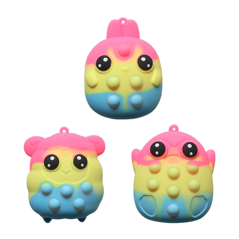 เพนกวินแกะกระต่ายกุหลาบสีแดงสีเหลืองสีน้ำเงิน