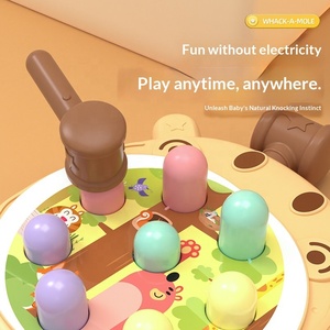 Jouet en plastique girafe Whack-A-Mole pour enfants, jeu de bureau interactif parent-enfant pour l'éveil et l'éveil mental des bébés - Product Image 3