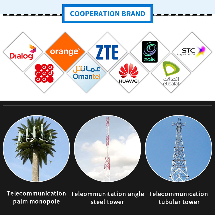 Mono Steel Pole Tower For Transmission Line Steel Structure Wireless Mobile Signal Tower 3