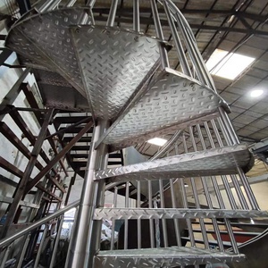 Escalier en colimaçon extérieur en acier inoxydable, escalier en acier galvanisé, escalier extérieur galvanisé, escalier étanche - Product Image 5