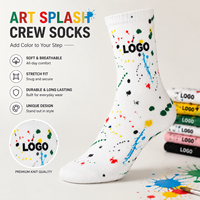Chaussettes amusantes personnalisées, chaussettes colorées, chaussettes en coton jacquard artistiques, chaussettes fantaisie, vente en gros OEM, faible MOQ