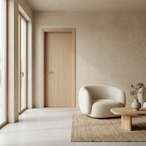 Porte intérieure en bois recouverte de PVC, résistante à la vapeur, pour hôtels haut de gamme, chambres et spas - Product Image 4