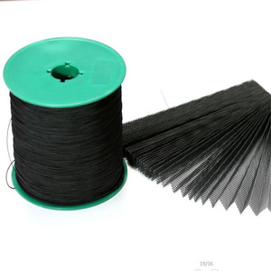 Modern 0.7mm Wear Resistant Polyester Pull Cord Pleated Mesh Gray Black Rope Thread for Plisse Mosquito <strong>Net</strong> Folded Wire - Product Image 5