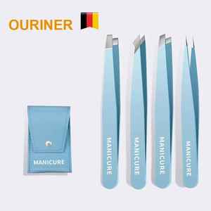 Pinzas para Cejas con Punta Inclinada y Logotipo Personalizado, Pinzas de Acero Inoxidable para Manicura, Depilación, Herramienta de Salón - Product Image 1