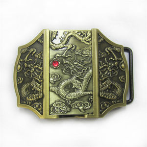 Venta al por mayor logotipo personalizado de moda hebilla de cinturón de aleación de zinc Vintage Western Cowboy Cowgirl hebilla de cinturón de metal - Product Image 1