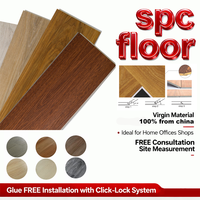 Micro-ciment imperméable, plancher en vinyle SPC, planche à clic, sous-couche en bois gris clair, 3 mm, 5 mm, 8 mm, 6 mm, 7 mm, vente pour le Vietnam