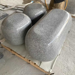 Vente en gros de meubles personnalisés en granit naturel pour extérieur moderne et jardin avec pierre de roche forme oeuf et petits pains cuits à la vapeur ensemble de tabourets mignons chaise - Product Image 6