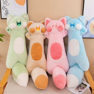 <span class=keywords><strong>Cuscino</strong></span> Rettangolare Lungo per <span class=keywords><strong>Abbracciare</strong></span> a Forma di Gatto, Giocattolo in Peluche <span class=keywords><strong>da</strong></span> Piccolo a Grande Formato con Imbottitura in Cotone PP e Rivestimento in Rete, Coperta Comfort per Tutte le Età - Product Image 6