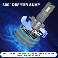 Phare LED H7 Sans Ventilateur 2023 pour Voiture VW Passat Golf 7 Polo Audi A4 B8 B6 A3 8P Q7 Mazda 5 3 BK CX7 6500K H7 CSP Mini