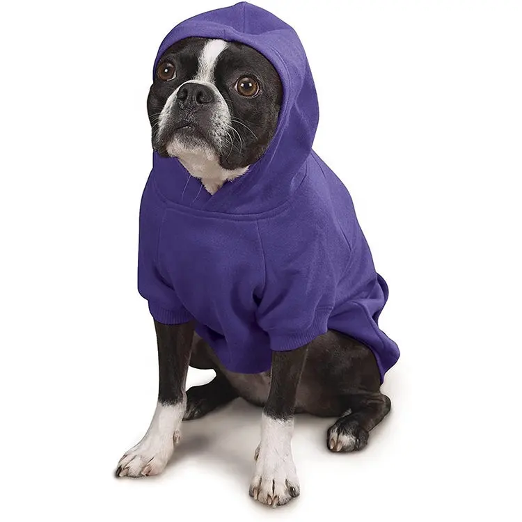 Sweat à capuche multicolore en coton pour chiens, vêtement de haute qualité, confortable, en molleton vierge, Logo personnalisé pour animaux de compagnie