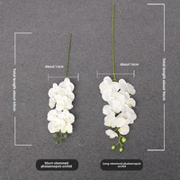 Fleur artificielle Phalaenopsis à 9 têtes, bouquet réaliste pour la décoration de la maison