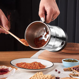 Moulin à épices et à grains automatique portable en acier inoxydable, moulin à café électrique pour grains humides et secs - Product Image 3