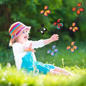 Fée magique papillon volant avec élastique, jouet papillon à remonter, cadeau <span class=keywords><strong>surprise</strong></span>, fête, Noël, vente chaude - Product Image 5