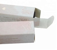Boîte de papier brillant à lèvres et rouge à lèvres imprimé personnalisé en or rose gaufré et laminé mat pour cosmétiques pour emballage de crème pour les yeux