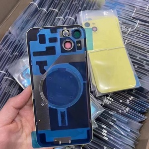 Telaio a <span class=keywords><strong>batteria</strong></span> originale di qualità <span class=keywords><strong>con</strong></span> struttura magnetica in metallo <span class=keywords><strong>Cover</strong></span> posteriore in vetro per iphone 14 14Plus 15 + 15Plus 15Pro 15Pro Max - Product Image 5