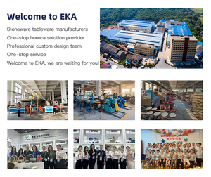 <span class=keywords><strong>Service</strong></span> de table en grès <span class=keywords><strong>beige</strong></span> minimaliste EKA, 12/16/18 pièces, OEM/ODM, ensembles de <span class=keywords><strong>vaisselle</strong></span> en céramique à glaçure réactive - Product Image 6