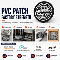 Patch PVC 3D personnalisé, logo de club urbain créatif, pour vêtements et accessoires de style de vie