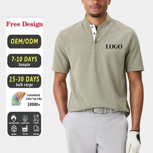 Polo de golf pour homme de qualité supérieure, col à revers respirant, léger et à séchage rapide - Product Image 1