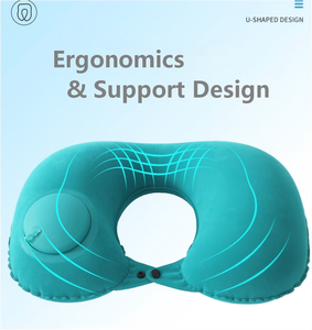 Oreiller <span class=keywords><strong>gonflable</strong></span> en forme de U, portable, léger, ergonomique, <span class=keywords><strong>pour</strong></span> le cou, <span class=keywords><strong>pour</strong></span> <span class=keywords><strong>avion</strong></span>, train, extérieur et voyages - Product Image 4