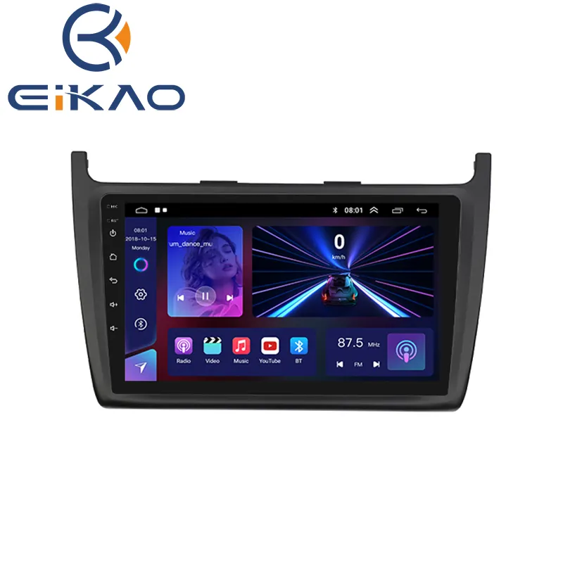 10 pouces Android 2 Din voiture lecteur DVD Audio GPS Navigation IPS écran autoradio pour VW Volkswagen Polo 2012-2015
